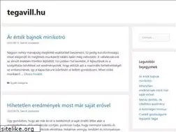 Sites similar to tegavill.hu