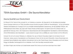 Sites similar to teka-sauna.de