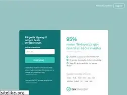 Sites similar to tekinvestor.no