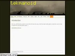 Sites similar to tekmanoid.com
