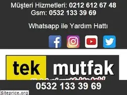 Sites similar to tekmutfak.com
