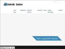 Sites similar to teknikbeton.com.tr