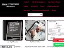 Sites similar to tekniksavunma.com