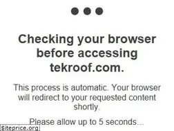 Sites similar to tekroof.com
