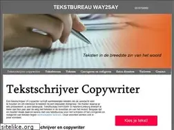 Sites similar to tekstbureauway2say.nl
