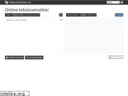 Sites similar to tekstoversetter.no