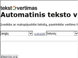 Sites similar to tekstovertimas.lt