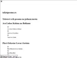 Sites similar to tekstpesme.rs