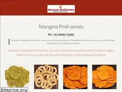 Sites similar to telanganapindivantalu.in