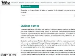Sites similar to telefonogratuito.info