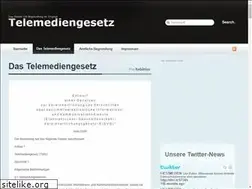 Sites similar to telemediengesetz.net