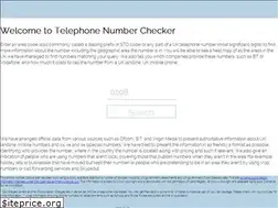 Sites similar to telephone-number-checker.co.uk
