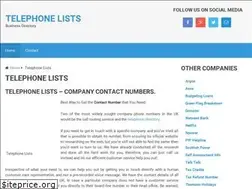 Sites similar to telephonelists.com