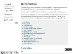 Sites similar to telepot.readthedocs.io