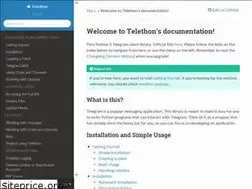 Sites similar to telethonn.readthedocs.io