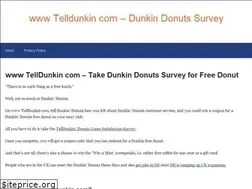 Sites similar to telldunkin.org