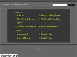 Sites similar to tellmeanotherone.com