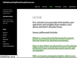 Sites similar to tellmesomethingidontalreadyknow.com