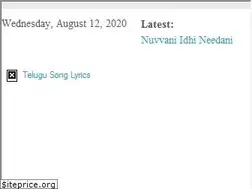 Sites similar to telugusonglyrics.in