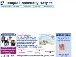 Sites similar to templecommunityhospital.com