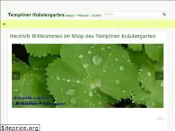 Sites similar to templiner-kraeutergarten.de