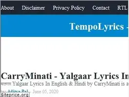Sites similar to tempolyrics.blogspot.com