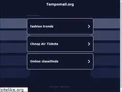 Sites similar to tempomail.org