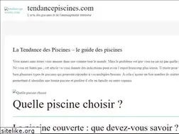 Sites similar to tendancepiscines.com