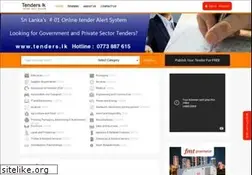 Sites similar to tenders.lk