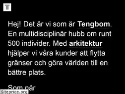 Sites similar to tengbom.se