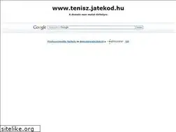Sites similar to tenisz.jatekod.hu
