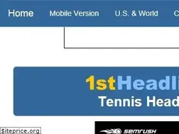 Sites similar to tennisheadlines.com