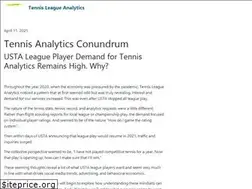 Sites similar to tennisleagueanalytics.com