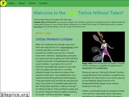 Sites similar to tenniswithouttalent.com