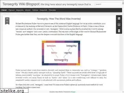 Sites similar to tensegritywiki.blogspot.com