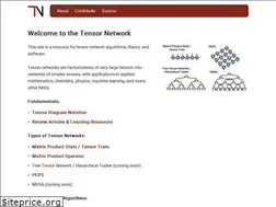 Sites similar to tensornetwork.org