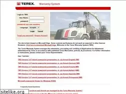 Sites similar to terexwarranty.com