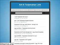 Sites similar to terjemahanlirik.info