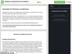 Sites similar to terminosycondicionesdeusoejemplo.com