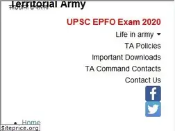 Sites similar to territorialarmy.in