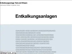 Sites similar to test-entkalkungsanlage.de