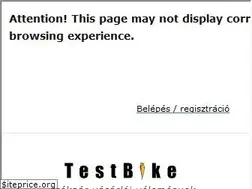 Sites similar to testbike.hu