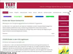Sites similar to testbiotech.org