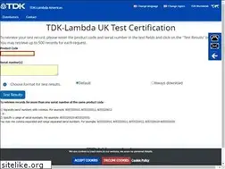 Sites similar to testcert.emea.tdk-lambda.com