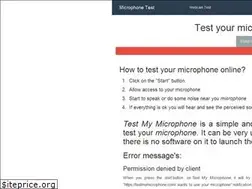 Sites similar to testmymicrophone.com