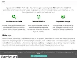 Sites similar to testquechoisir.com