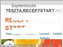 Sites similar to teszta.receptstart.hu