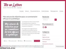 Sites similar to tete-en-lettres.com