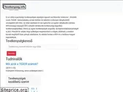 Sites similar to tevekenyseg.info