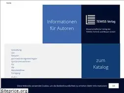 Sites similar to tewiss-verlag.de